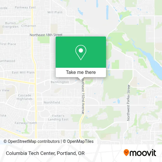 Columbia Tech Center map