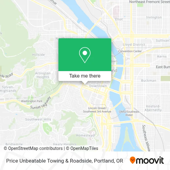 Price Unbeatable Towing & Roadside map