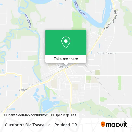 Cutsforth's Old Towne Hall map