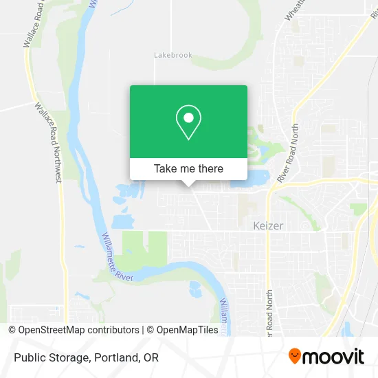 Public Storage map