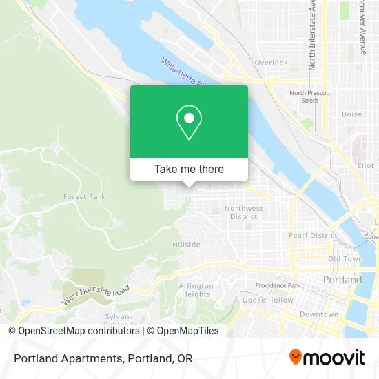 Portland Apartments map