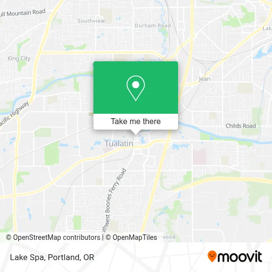 Lake Spa map