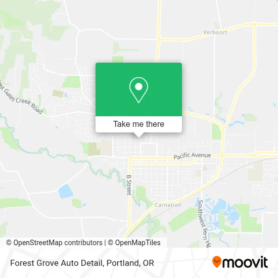 Forest Grove Auto Detail map