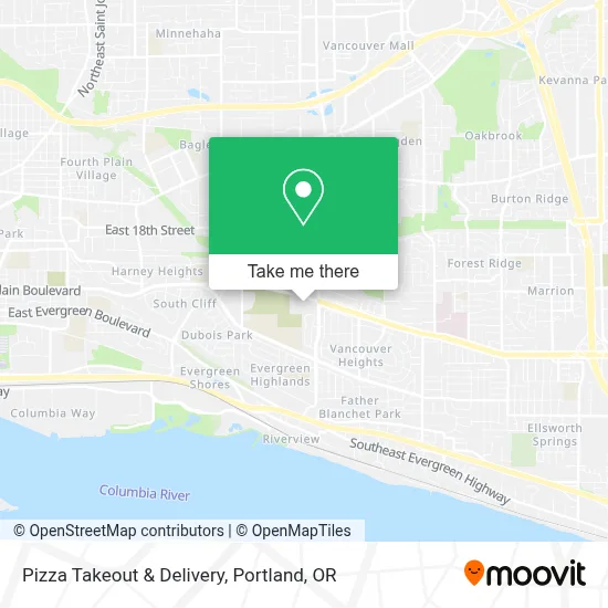 Pizza Takeout & Delivery map