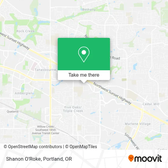Shanon O'Roke map