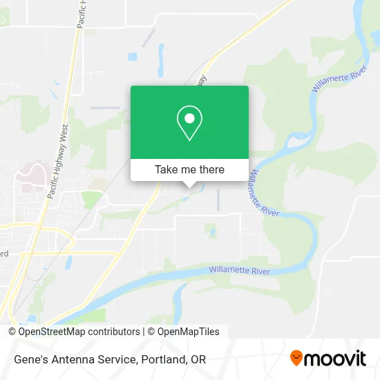 Gene's Antenna Service map