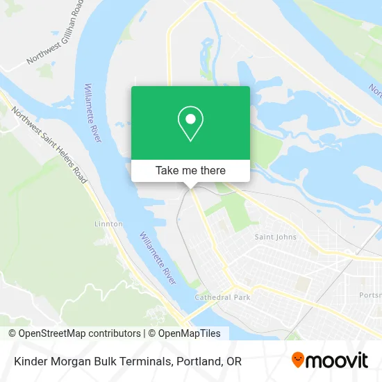 Kinder Morgan Bulk Terminals map