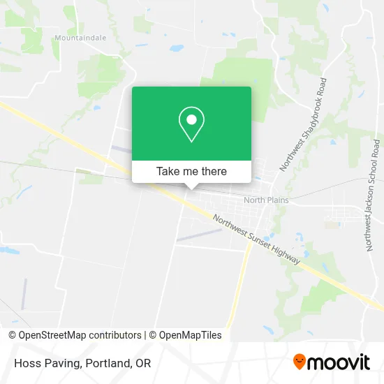 Hoss Paving map