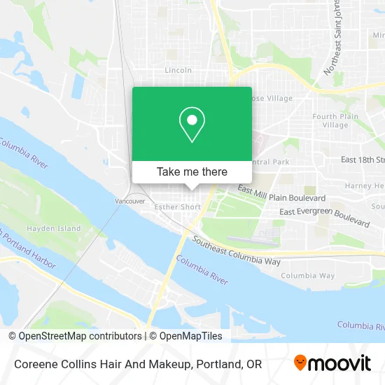 Coreene Collins Hair And Makeup map