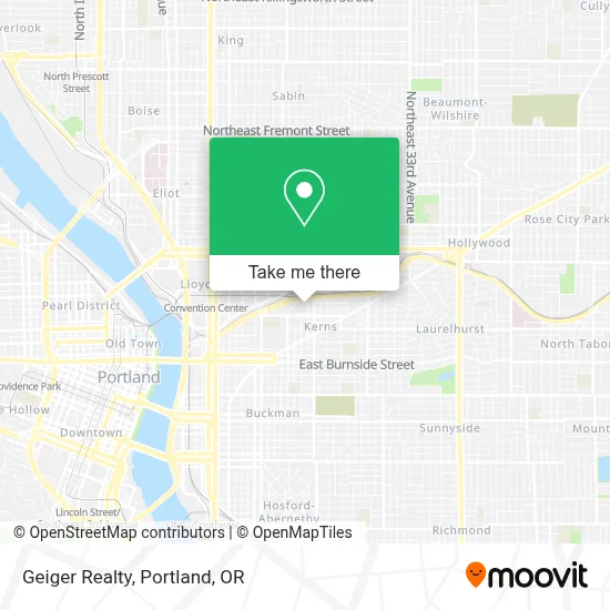 Geiger Realty map