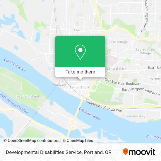 Developmental Disabilities Service map
