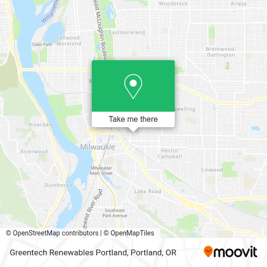 Greentech Renewables Portland map