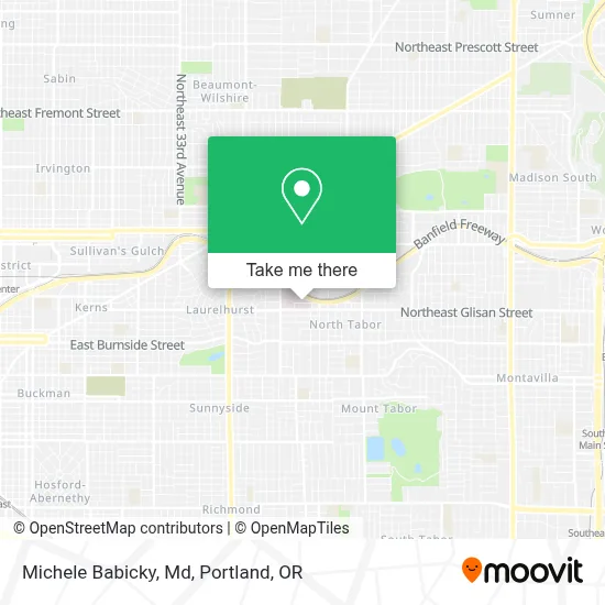Michele Babicky, Md map