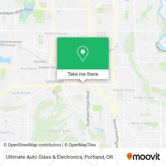 Ultimate Auto Glass & Electronics map