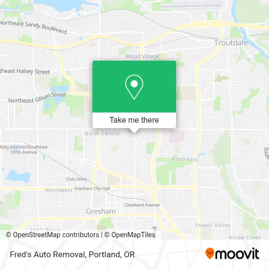 Fred's Auto Removal map