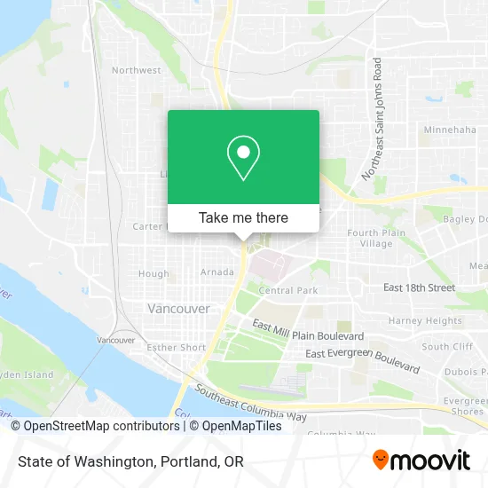 State of Washington map