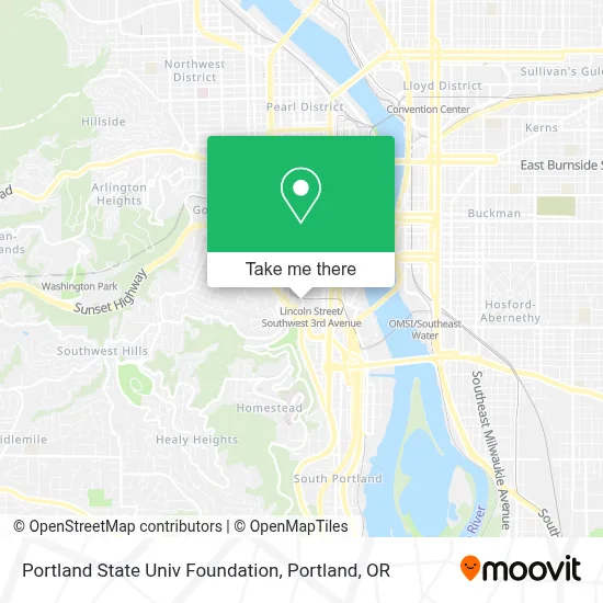 Portland State Univ Foundation map