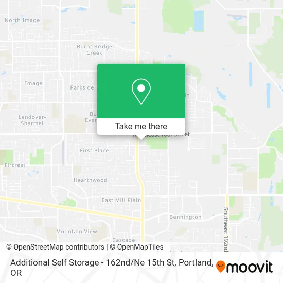 Additional Self Storage - 162nd / Ne 15th St map