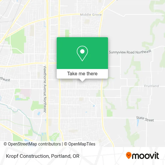 Kropf Construction map