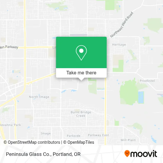 Peninsula Glass Co. map