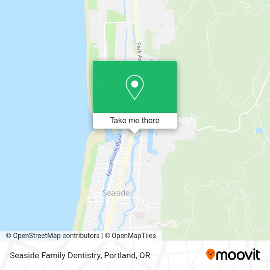 Seaside Family Dentistry map