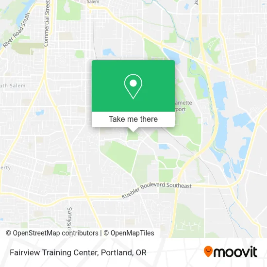 Fairview Training Center map