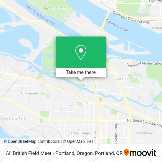All British Field Meet - Portland, Oregon map