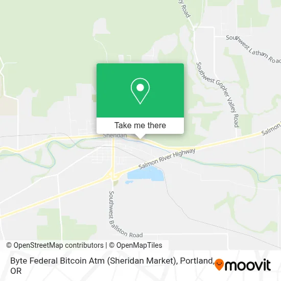 Byte Federal Bitcoin Atm (Sheridan Market) map