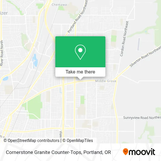 Cornerstone Granite Counter-Tops map