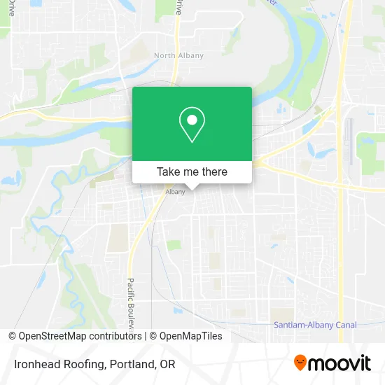 Ironhead Roofing map