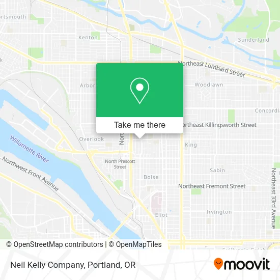 Neil Kelly Company map