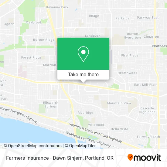 Farmers Insurance - Dawn Sinjem map