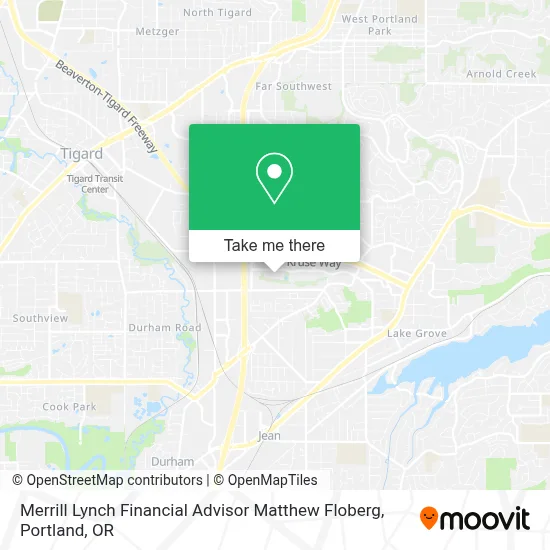 Merrill Lynch Financial Advisor Matthew Floberg map