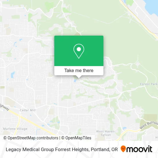 Legacy Medical Group Forrest Heights map