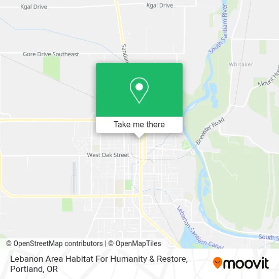 Lebanon Area Habitat For Humanity & Restore map
