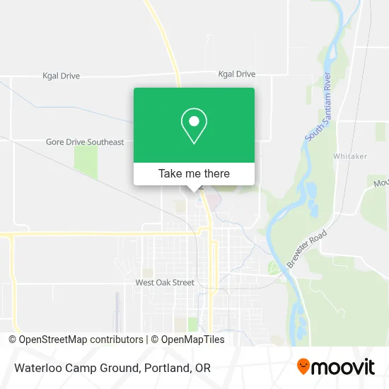 Waterloo Camp Ground map