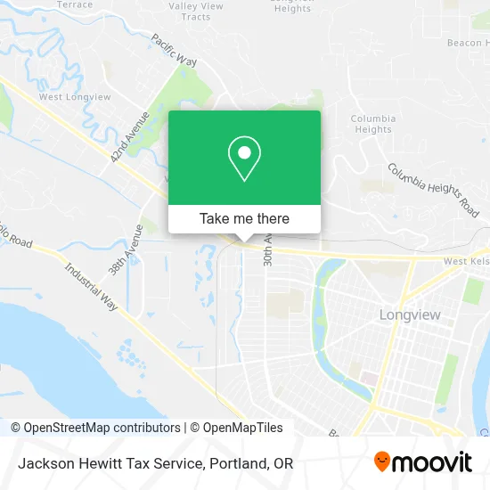 Jackson Hewitt Tax Service map