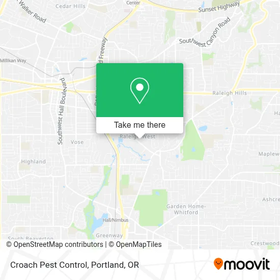 Croach Pest Control map