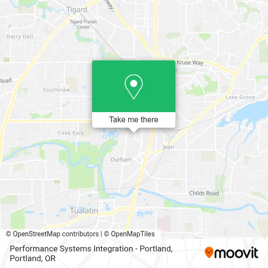 Performance Systems Integration - Portland map
