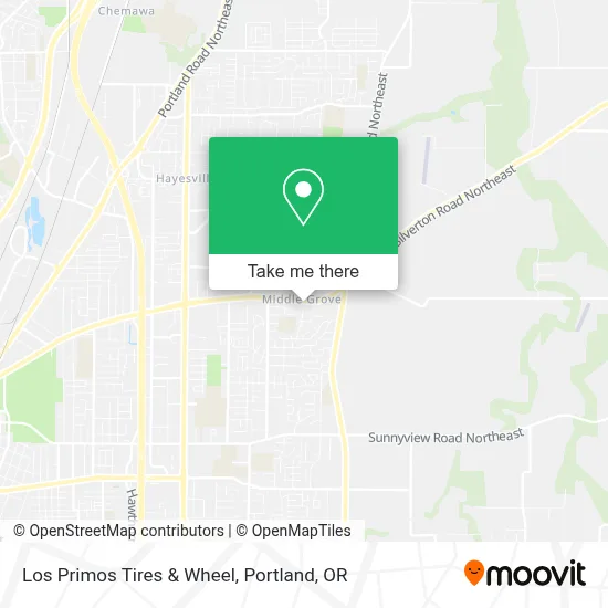 Los Primos Tires & Wheel map