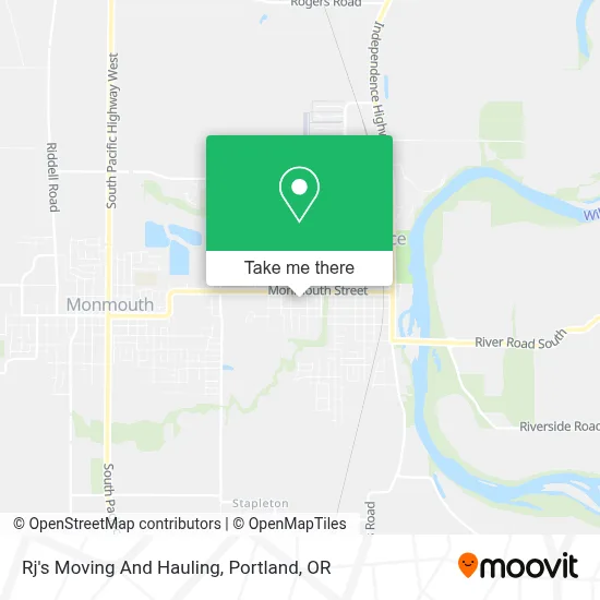 Rj's Moving And Hauling map