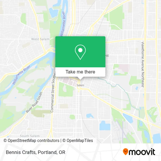 Bennis Crafts map