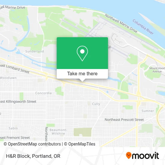 H&R Block map