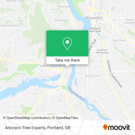 Arborpro Tree Experts map