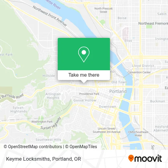 Keyme Locksmiths map