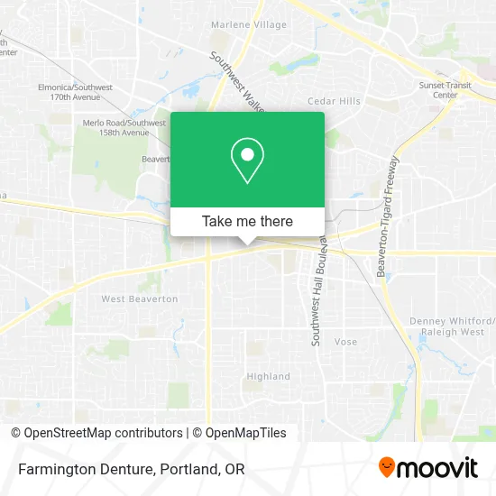 Farmington Denture map
