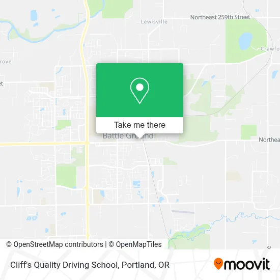 Cliff's Quality Driving School map