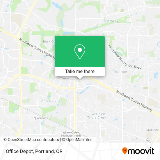 Office Depot map