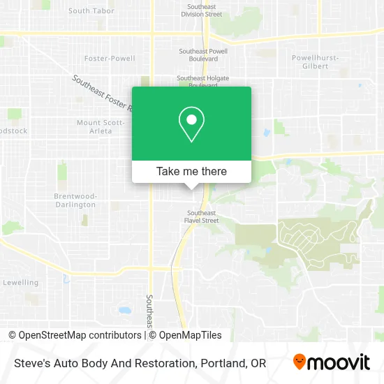 Steve's Auto Body And Restoration map