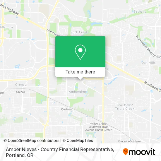 Amber Nieves - Country Financial Representative map